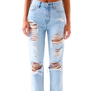 Pacsun light mom jeans